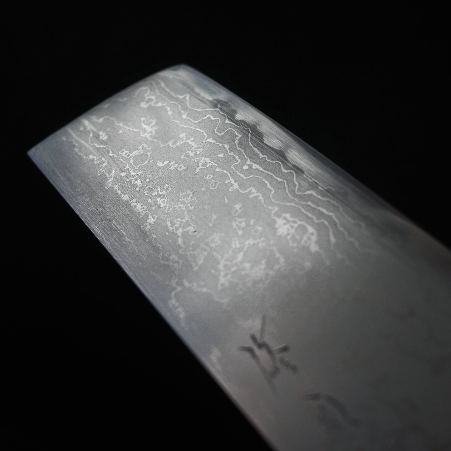 Toyama damascus aogami#2 nakiri 180mm - Zahocho Japanese Knives