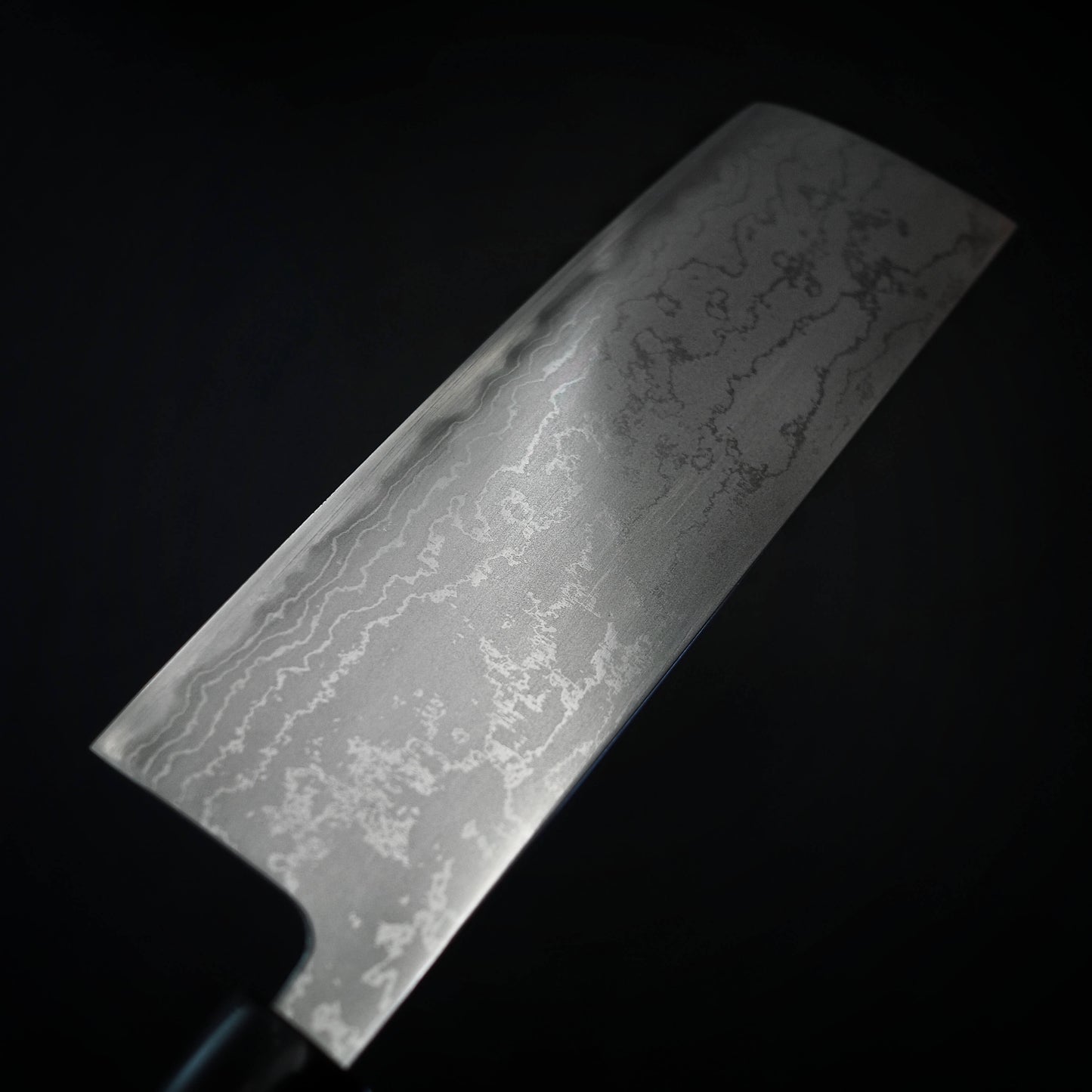 Toyama damascus aogami#2 nakiri 180mm - Zahocho Japanese Knives