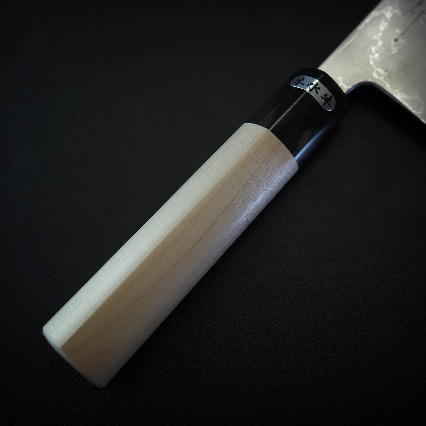 Toyama damascus aogami#2 nakiri 180mm - Zahocho Japanese Knives