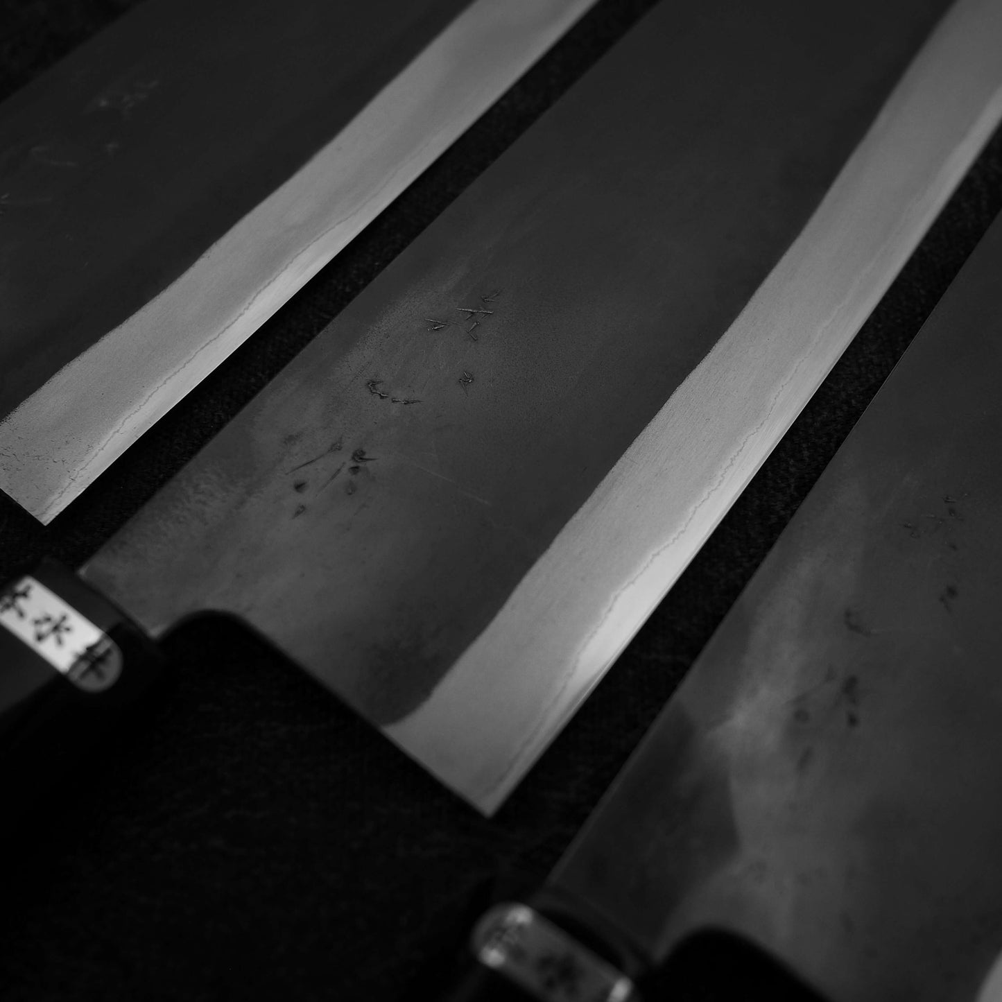 Watanabe Pro aogami #2 kurouchi 180mm nakiri (enju handle) - Zahocho Japanese Knives