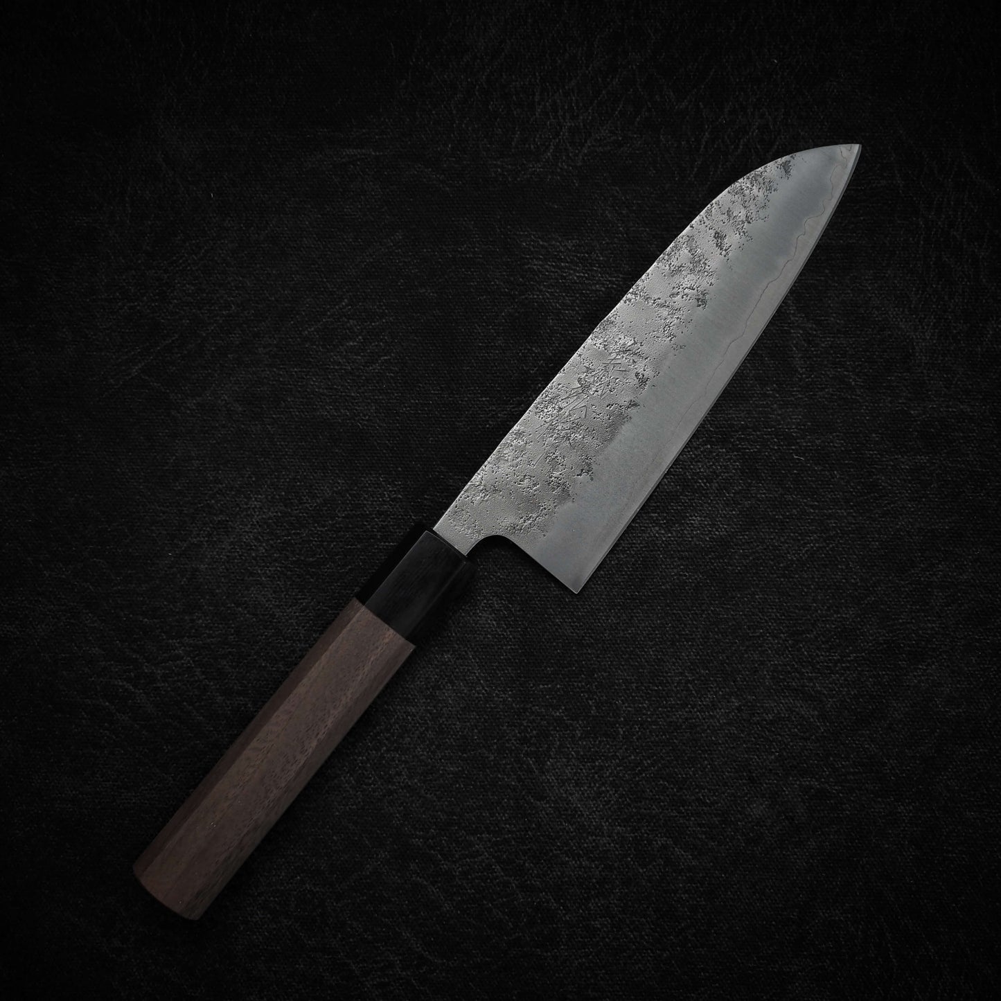 Yoshihiro nashiji ginsan 165mm santoku - Zahocho Japanese Knives