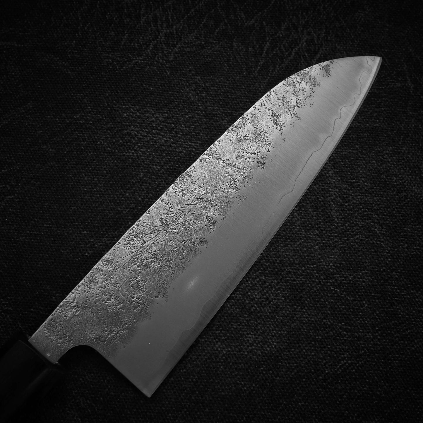 Yoshihiro nashiji ginsan 165mm santoku - Zahocho Japanese Knives
