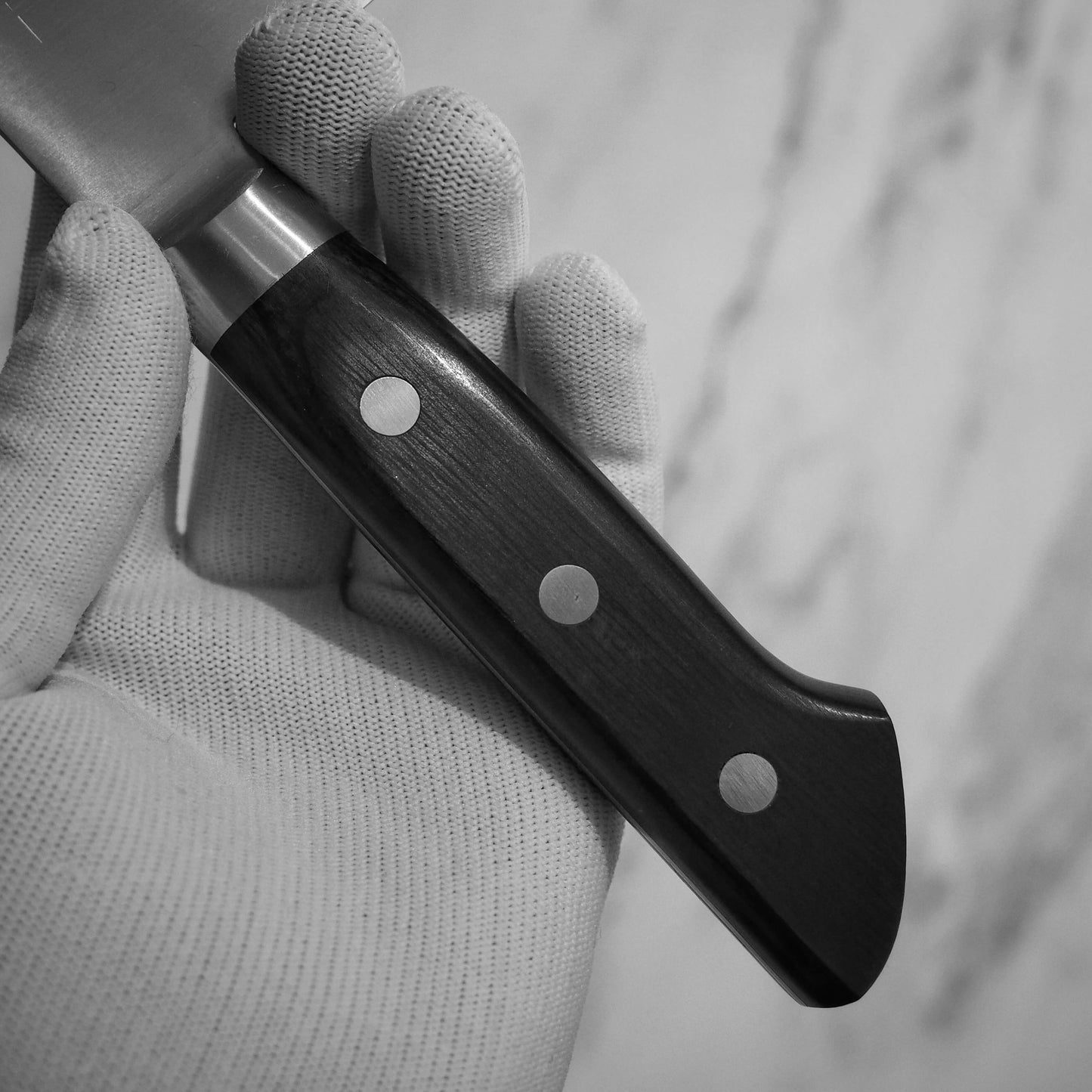 Yoshihiro Inox AUS8 180mm santoku (with saya) - Zahocho Japanese Knives