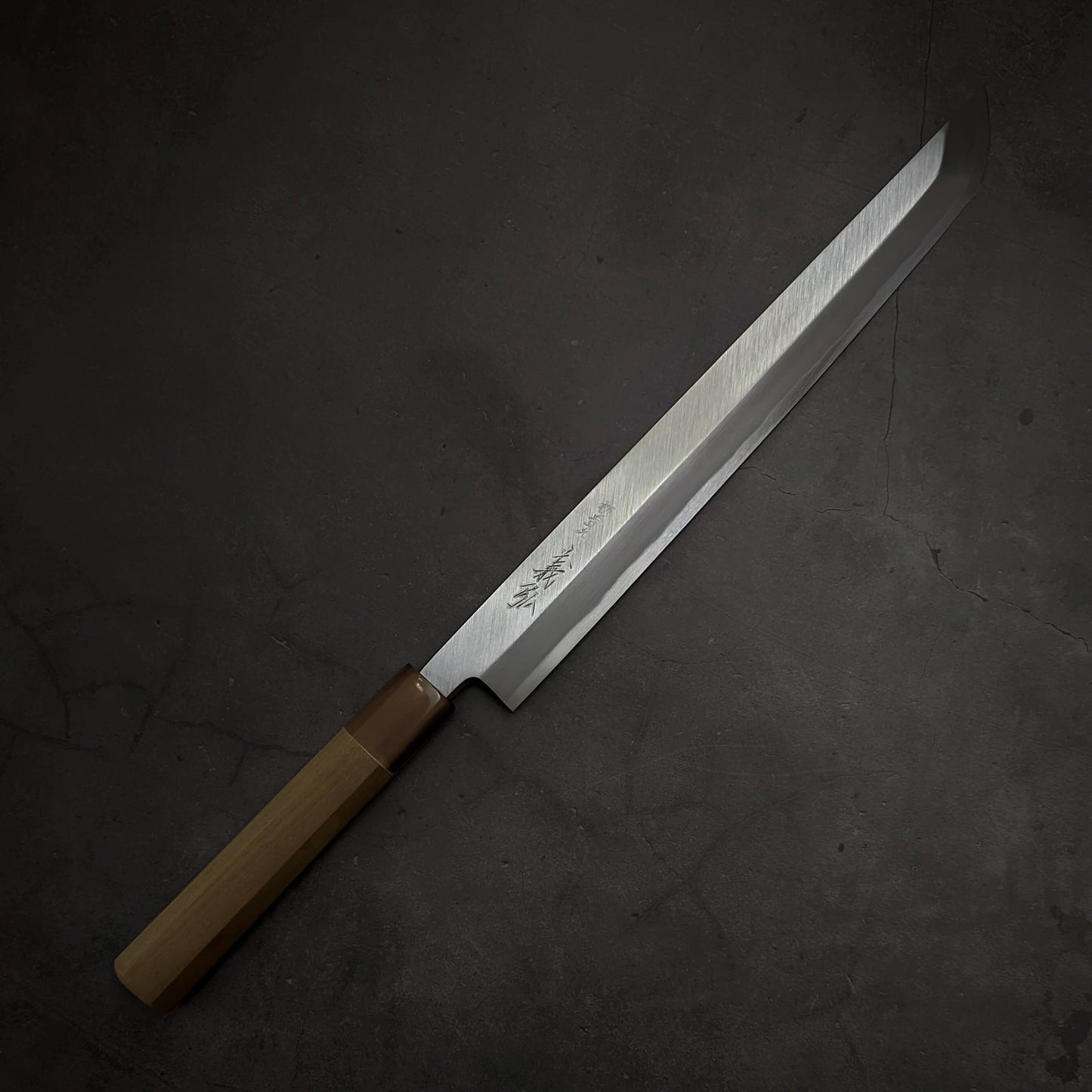 Yoshihiro josaku shirogami #2 sakimaru takohiki 270mm (with saya) - Zahocho Japanese Knives