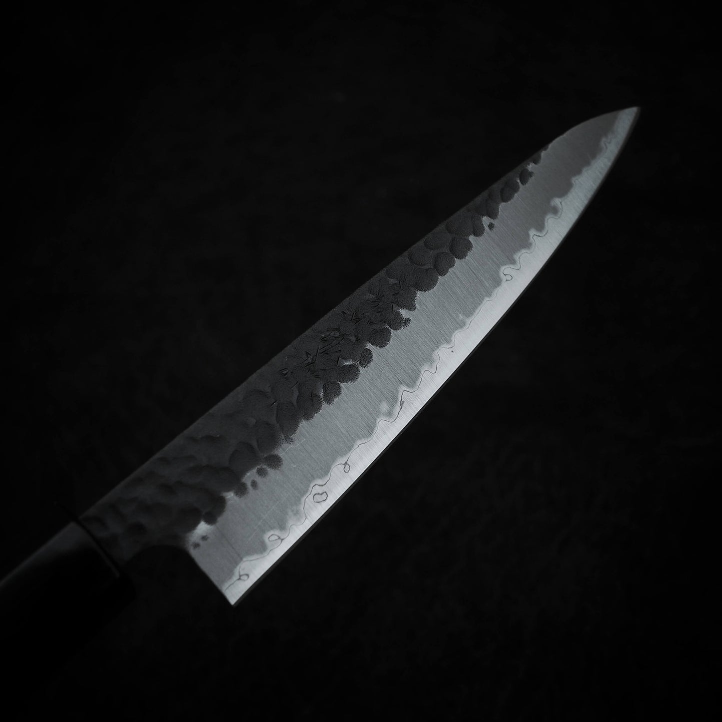 Yoshihiro tsuchime kurouchi AS 135mm petty knife (with saya) - Zahocho Japanese Knives
