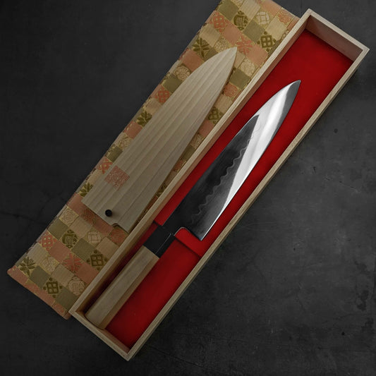 Yoshikazu Ikeda aogami#2 honyaki gyuto 240mm - Zahocho Japanese Knives