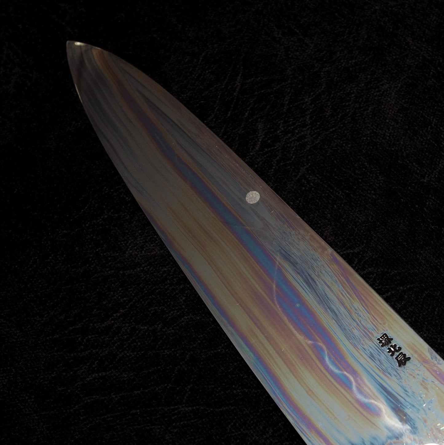 Yoshikazu Ikeda shirogami#3 honyaki (Mt. Fuji) 240mm gyuto - Zahocho Japanese Knives