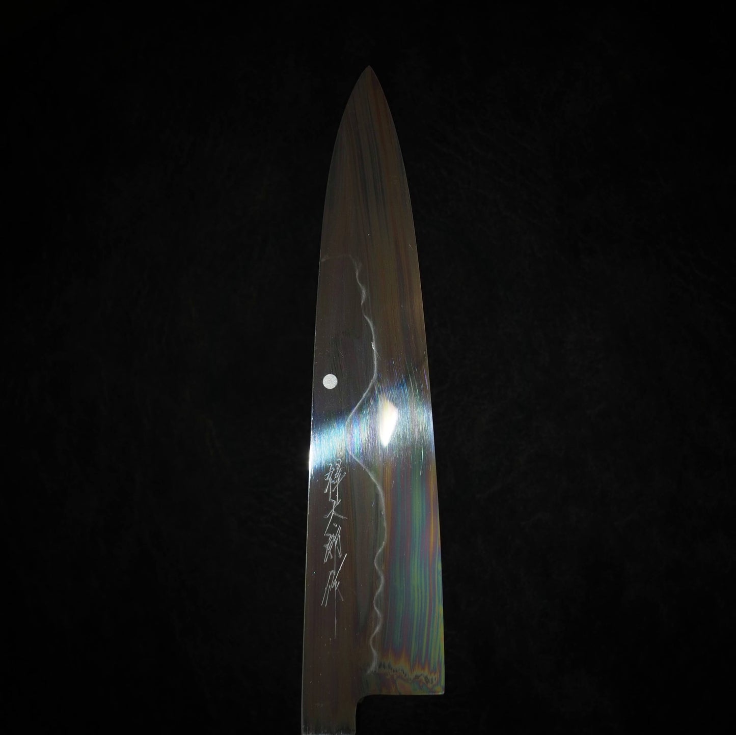 Yoshikazu Ikeda shirogami#3 honyaki (Mt. Fuji) 240mm gyuto - Zahocho Japanese Knives