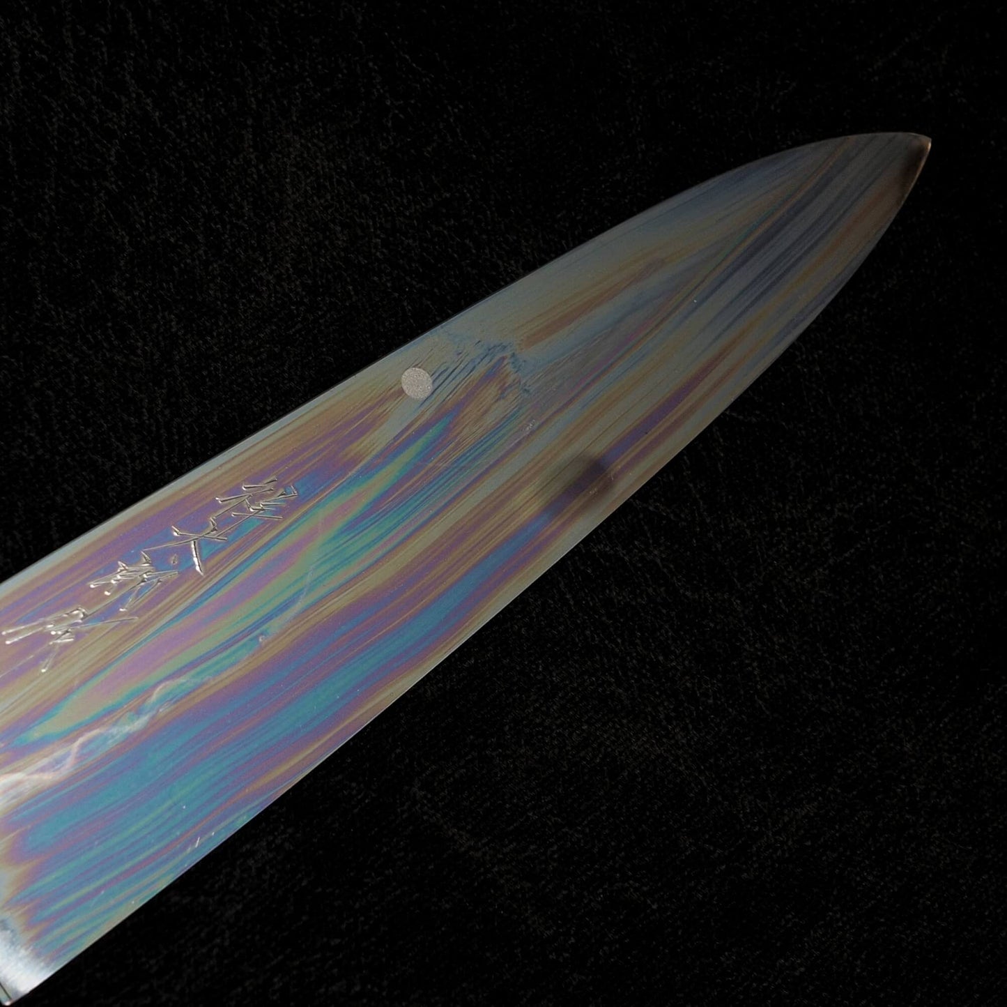 Yoshikazu Ikeda shirogami#3 honyaki (Mt. Fuji) 240mm gyuto - Zahocho Japanese Knives