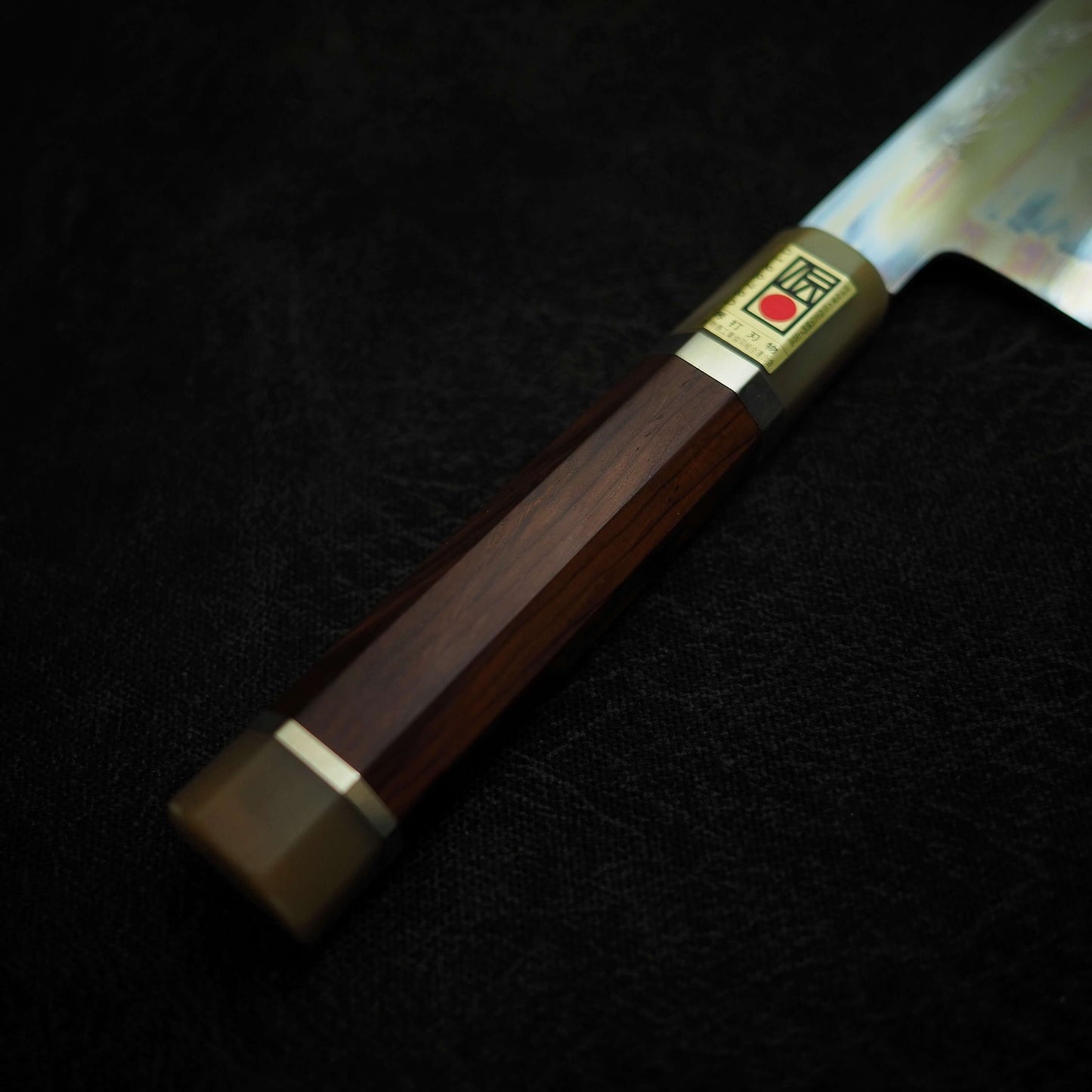 Yoshikazu Ikeda shirogami#1 honyaki 240mm gyuto (Mt. Fuji hamon) - Zahocho Japanese Knives
