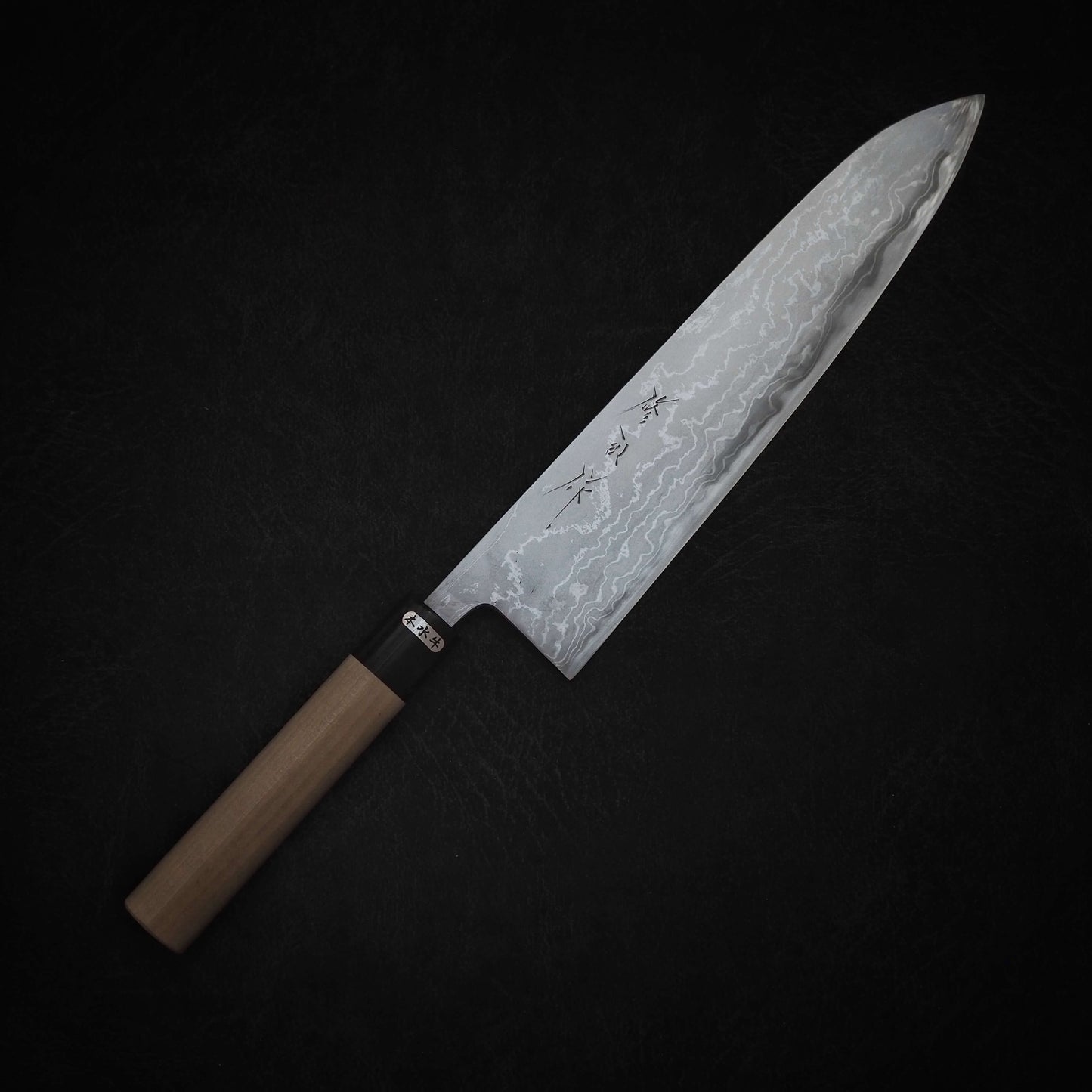 Toyama aogami#2 damascus 270mm gyuto noborikoi