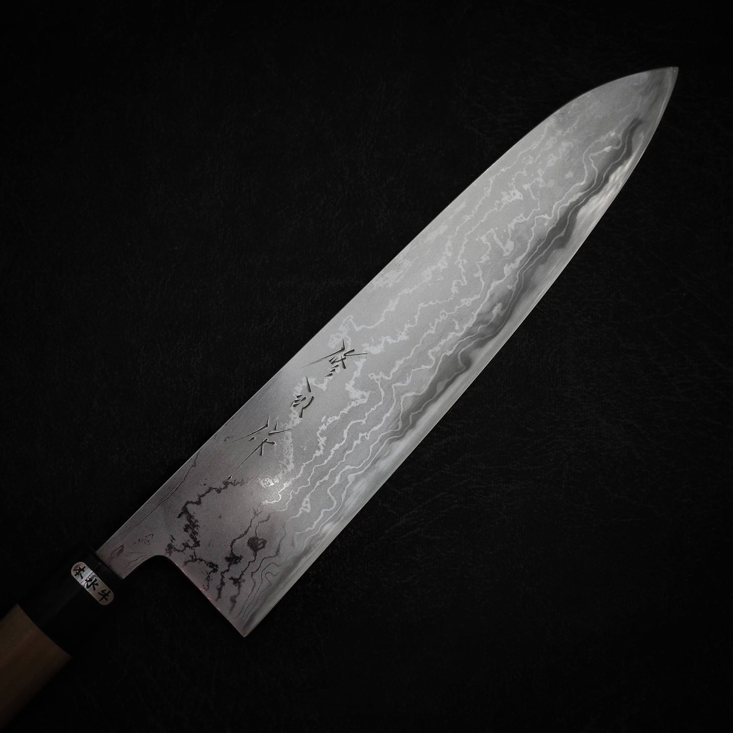 Toyama aogami #2 damascus 270mm gyuto - Zahocho Japanese Knives