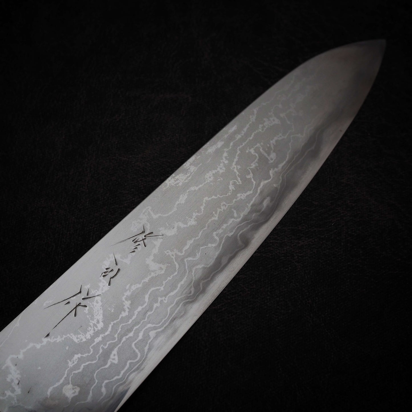 Toyama aogami #2 damascus 270mm gyuto - Zahocho Japanese Knives
