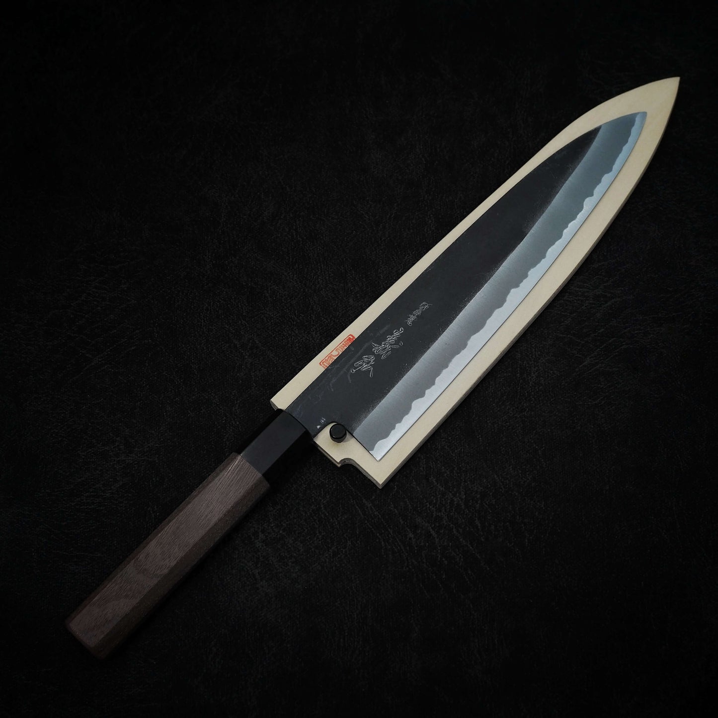 Yoshihiro kurouchi 230mm gyuto (with saya) - Zahocho Japanese Knives