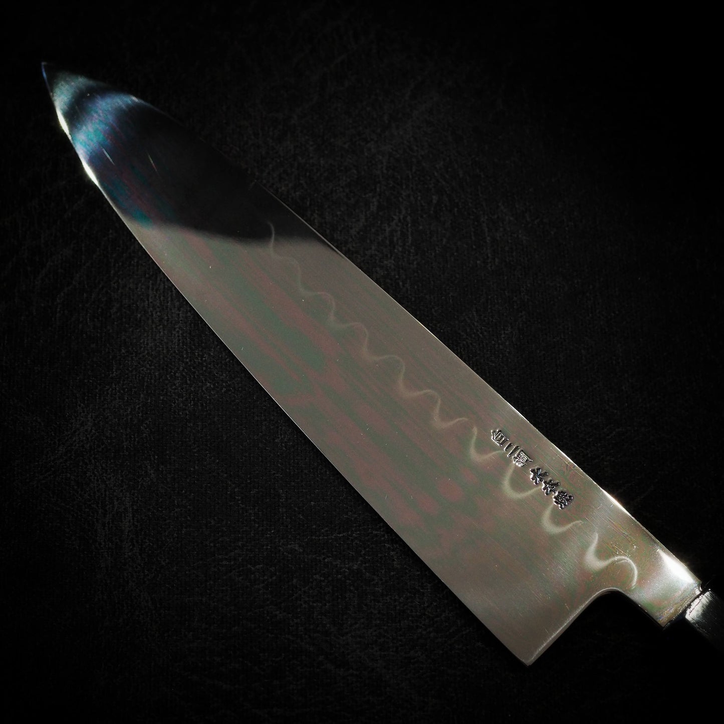 Kenji Togashi shirogami #2 honyaki 240mm gyuto - Zahocho Japanese Knives