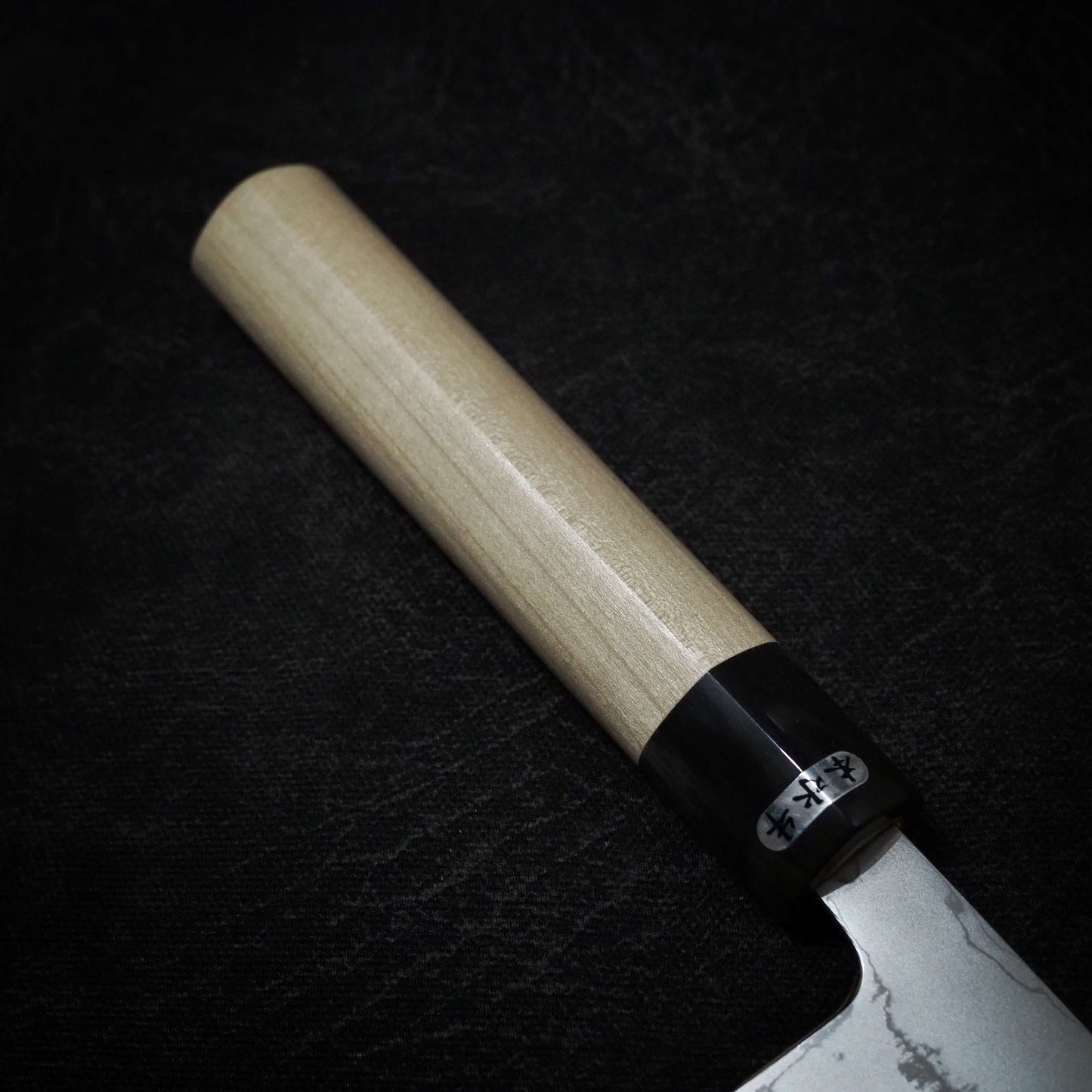 Toyama aogami #2 damascus 210mm nakiri - Zahocho Japanese Knives
