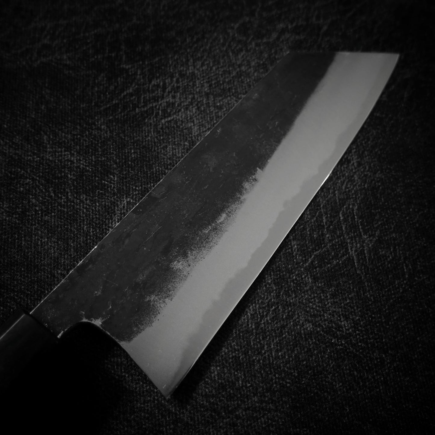 Matsubara kurouchi shirogami #1 180mm bunka - Zahocho Japanese Knives