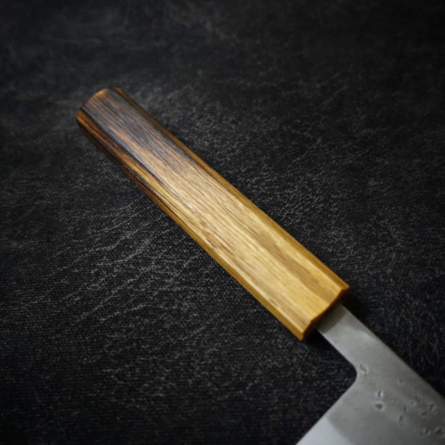 Shingen nashiji aogami #2 210mm gyuto (custom handle) - Zahocho Japanese Knives