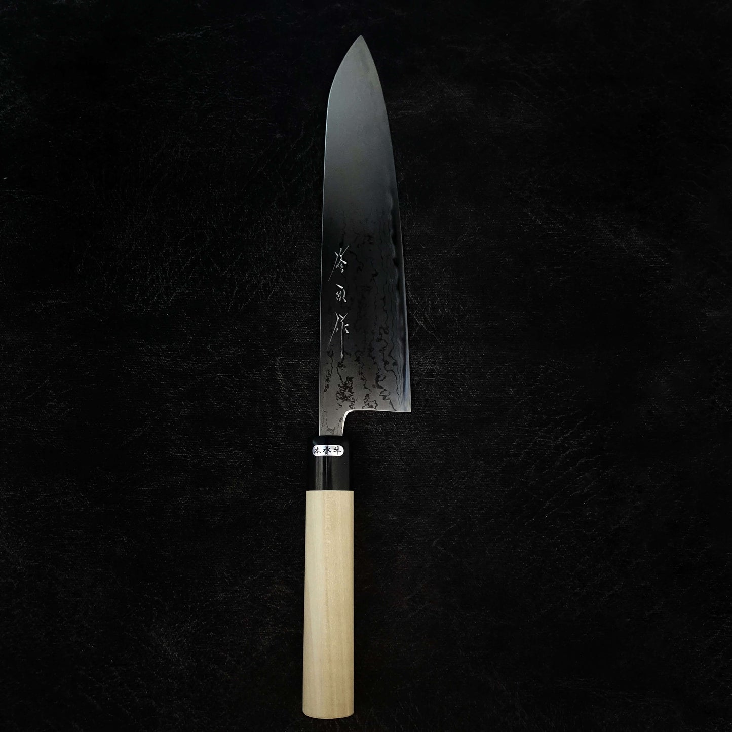 Toyama aogami #2 damascus 240mm gyuto - Zahocho Japanese Knives