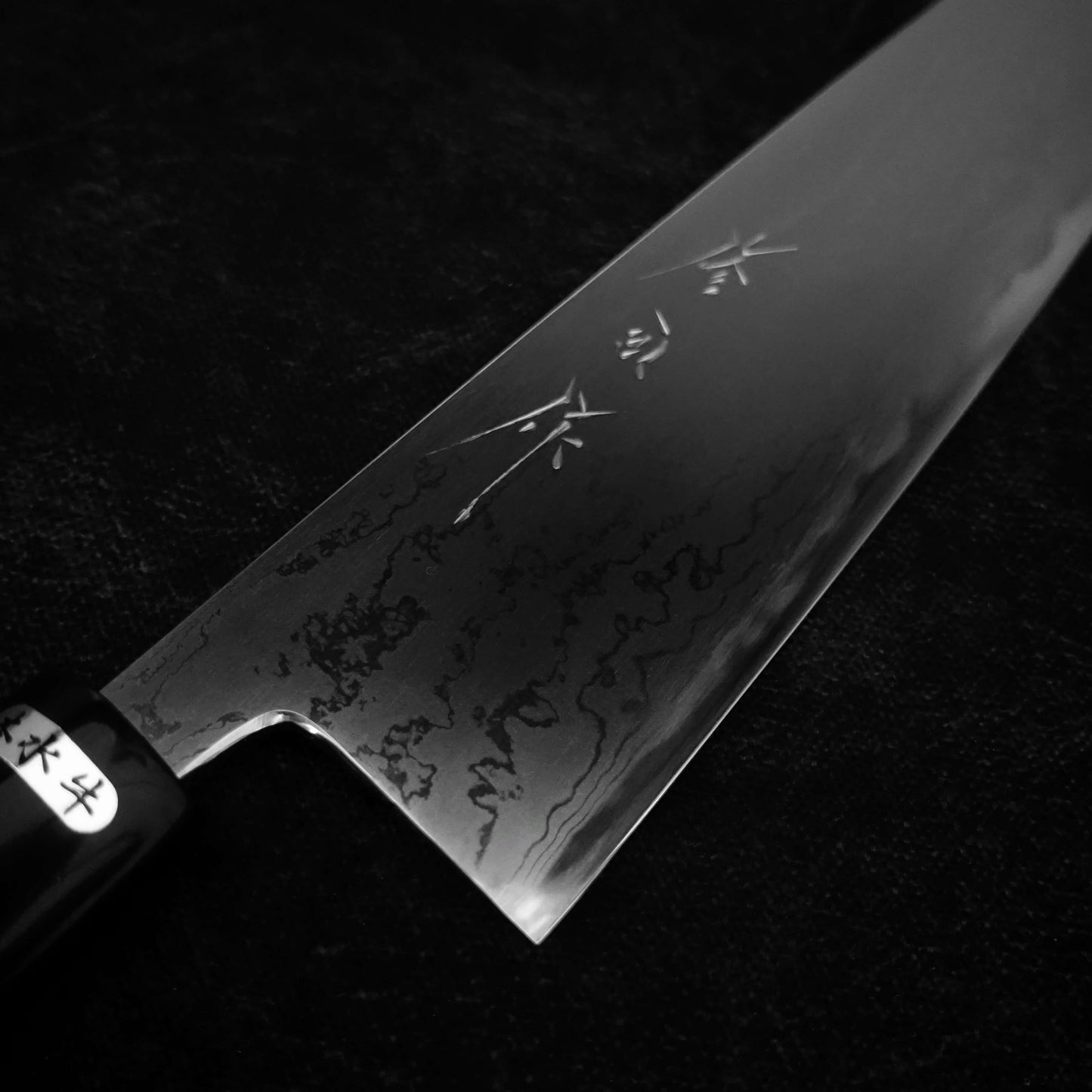 Toyama aogami #2 damascus 240mm gyuto - Zahocho Japanese Knives