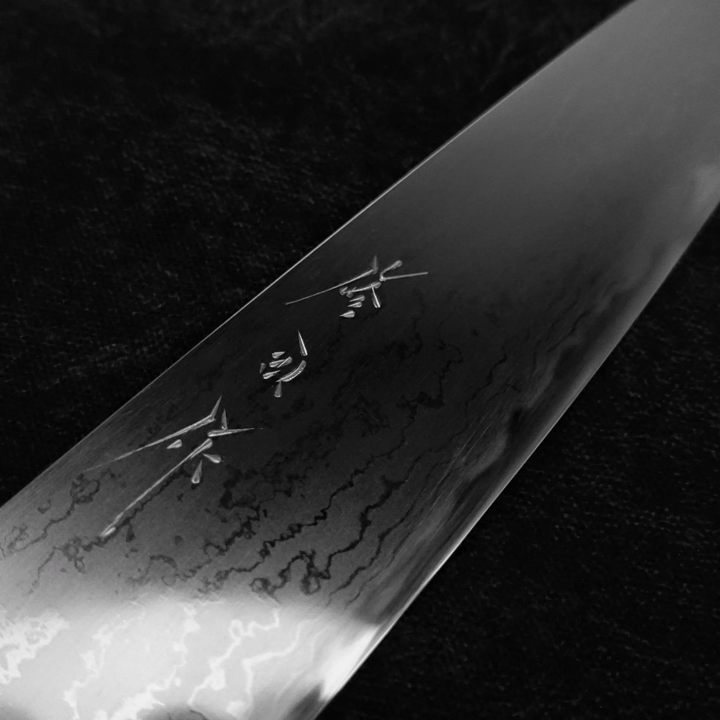 Toyama aogami #2 damascus 240mm gyuto - Zahocho Japanese Knives