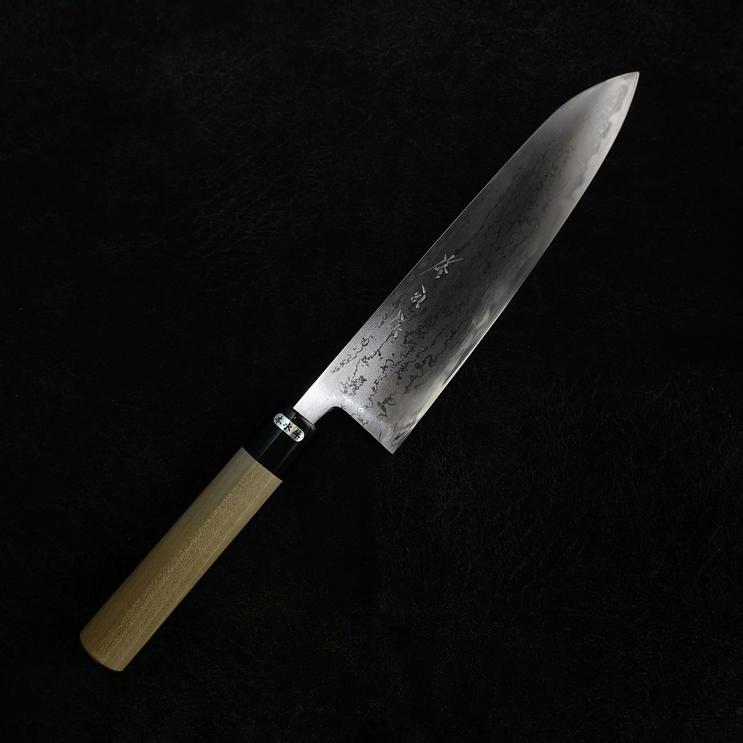 Toyama aogami#2 damascus 240mm gyuto noborikoi
