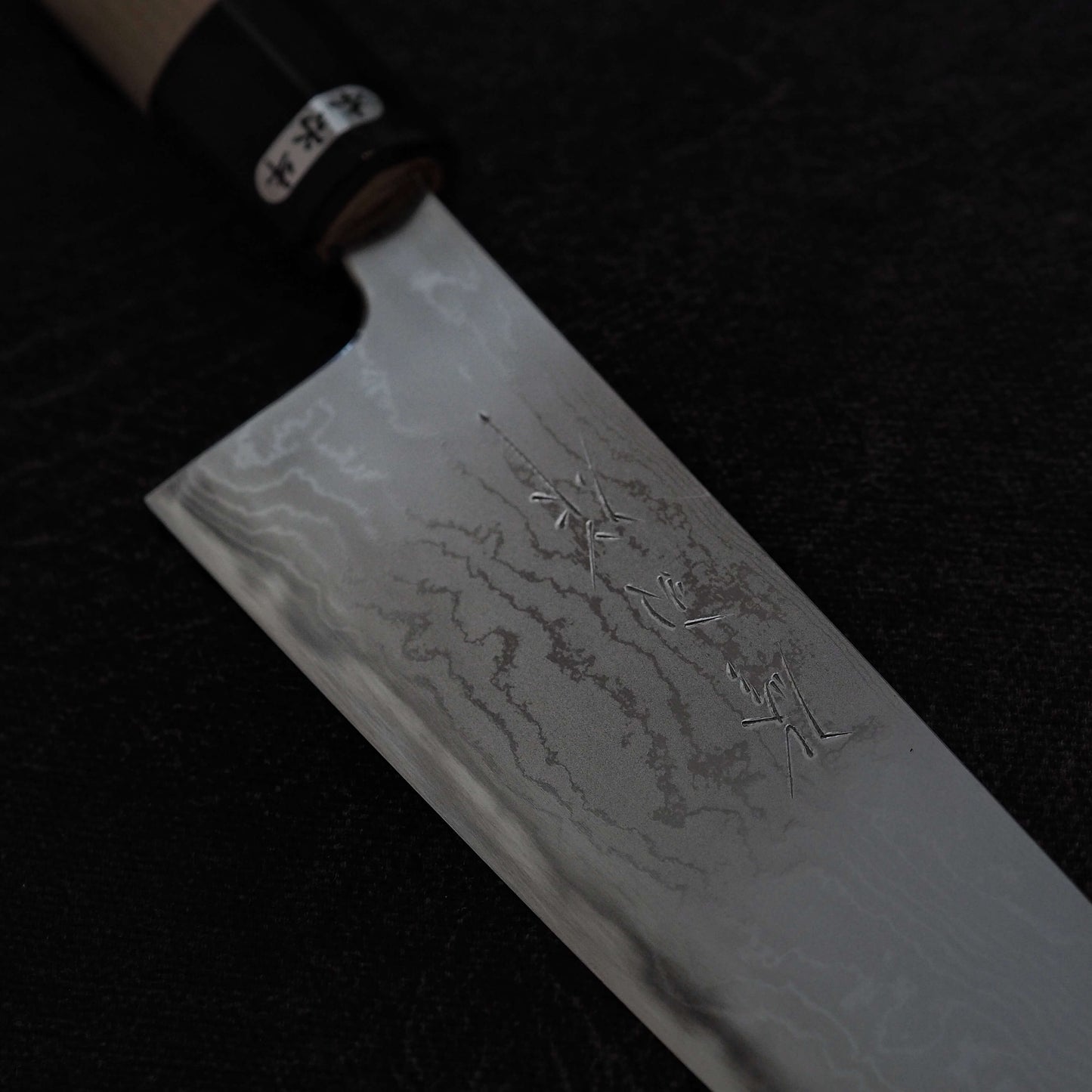 Toyama aogami #2 damascus 210mm gyuto - Zahocho Japanese Knives