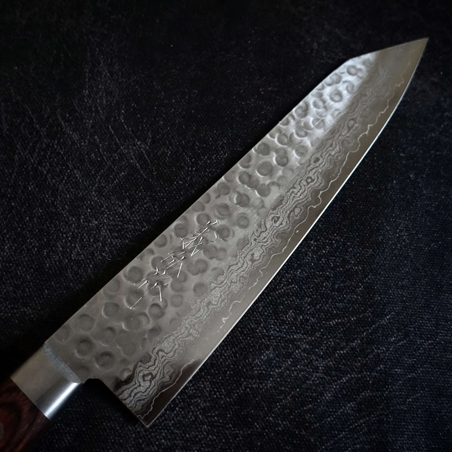 Yoshihiro tsuchime damascus VG10 210mm kiritsuke gyuto - Zahocho Japanese Knives