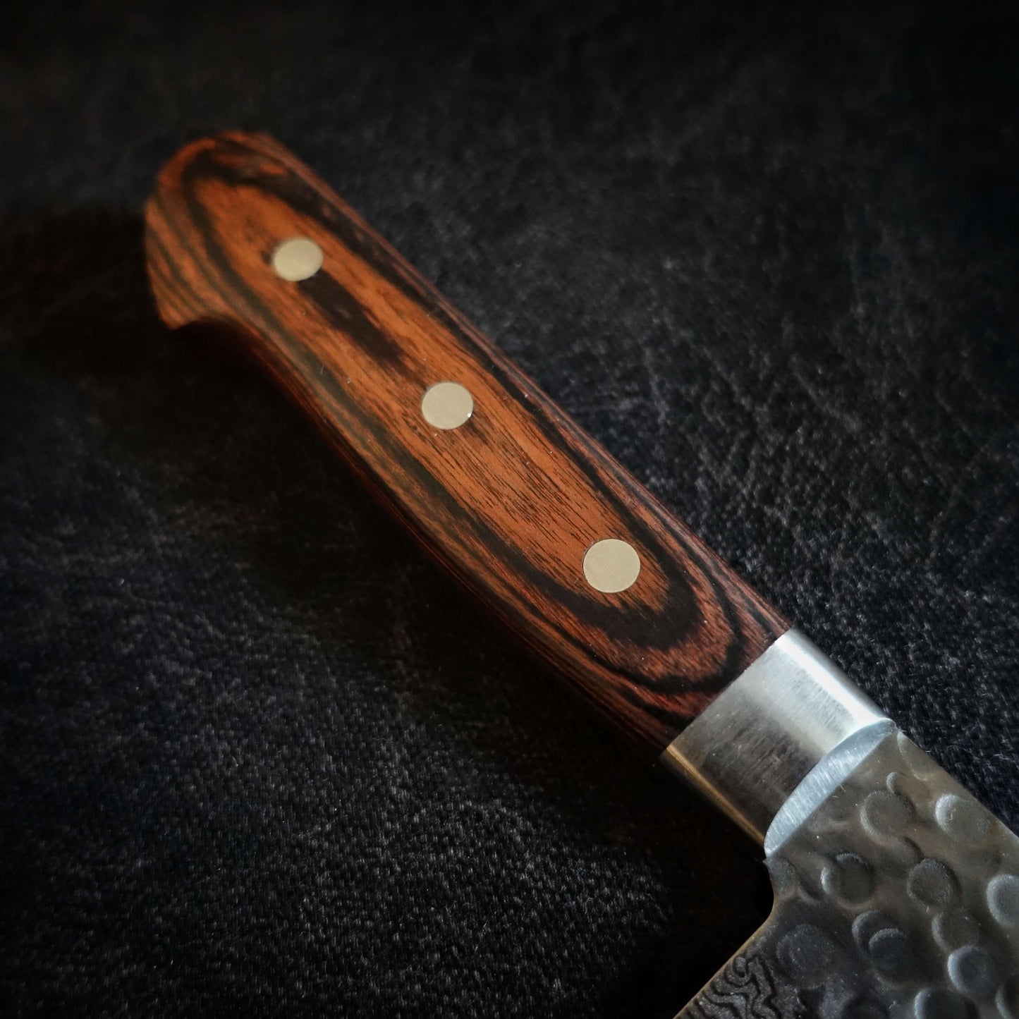Yoshihiro tsuchime damascus VG10 240mm yo-gyuto - Zahocho Japanese Knives