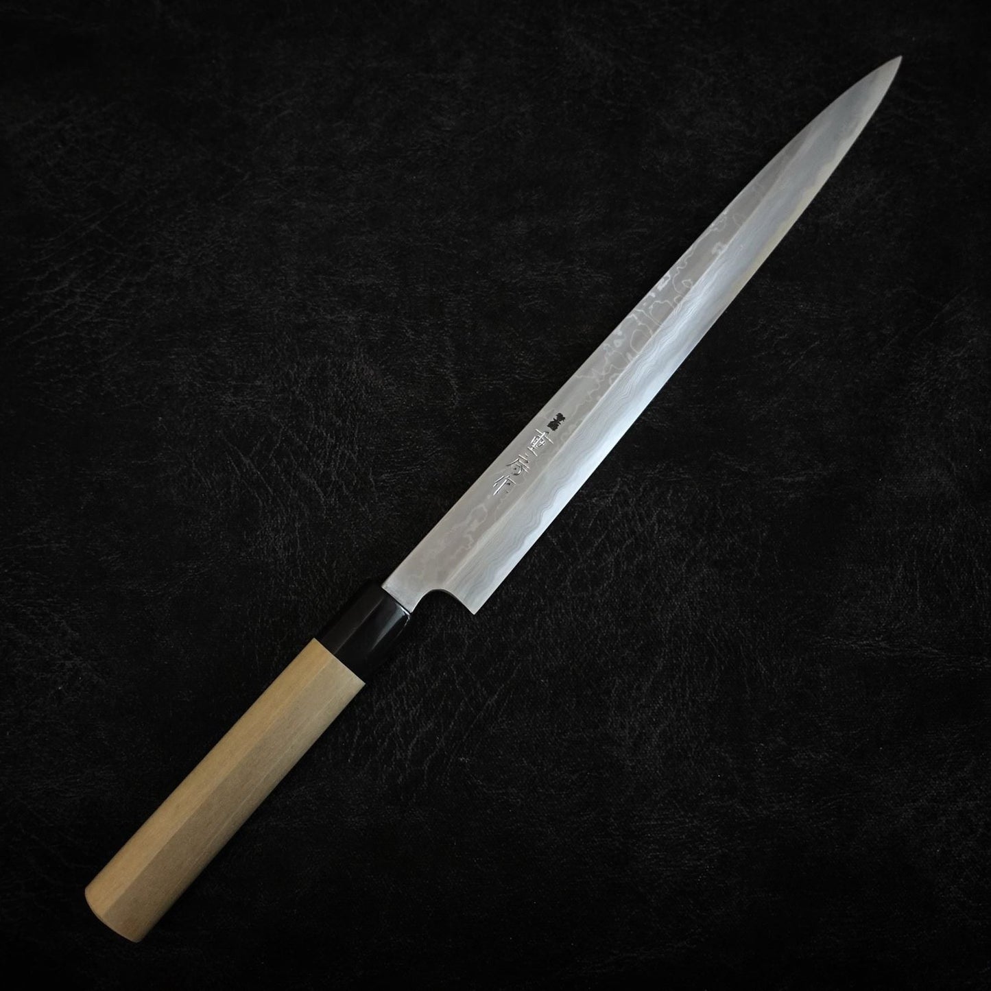 330mm kitaeji yanagiba Shigefusa knife showing complete blade profile