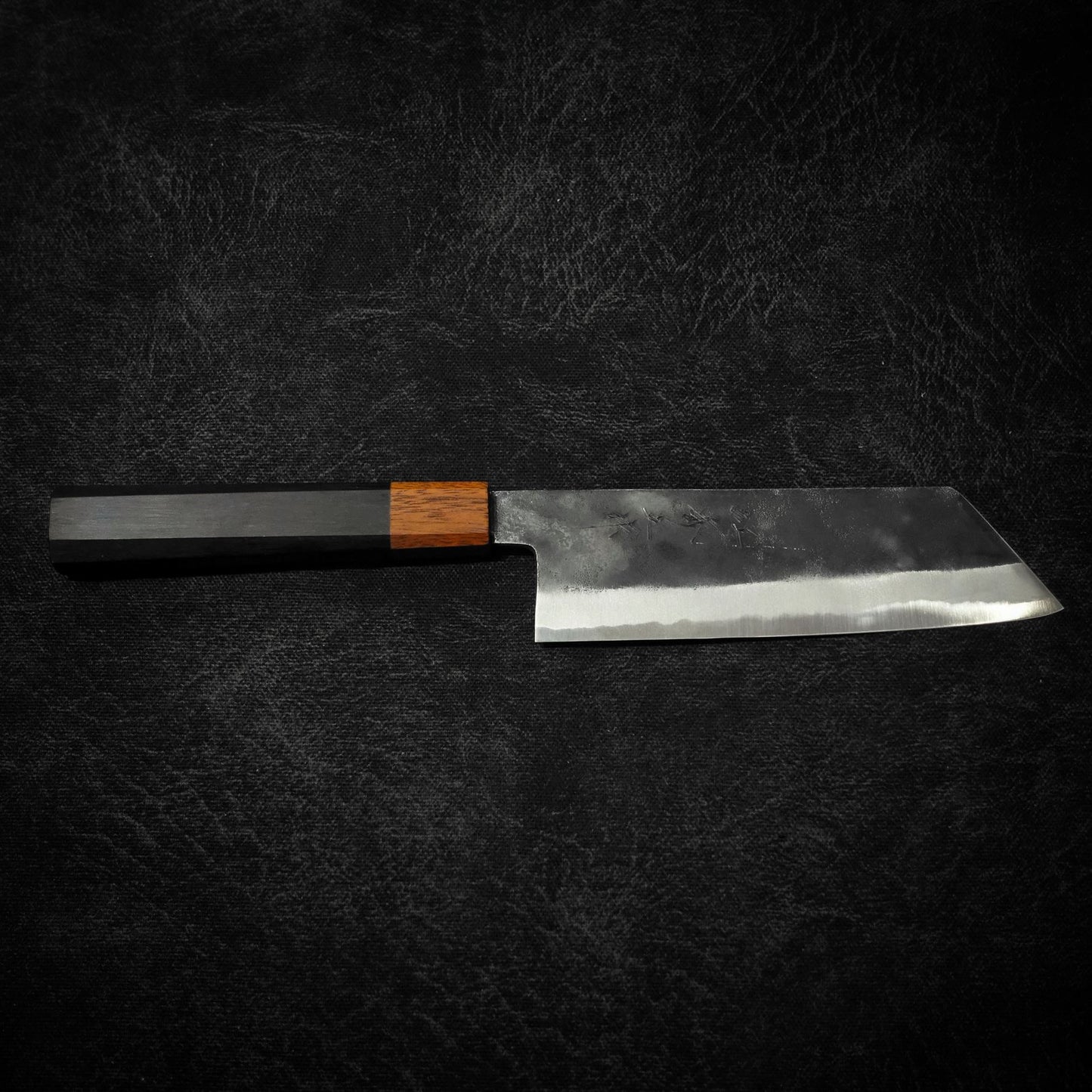 Shigeki Tanaka kurouchi aogami #2 165mm kiritsuke nakiri - Zahocho Japanese Knives