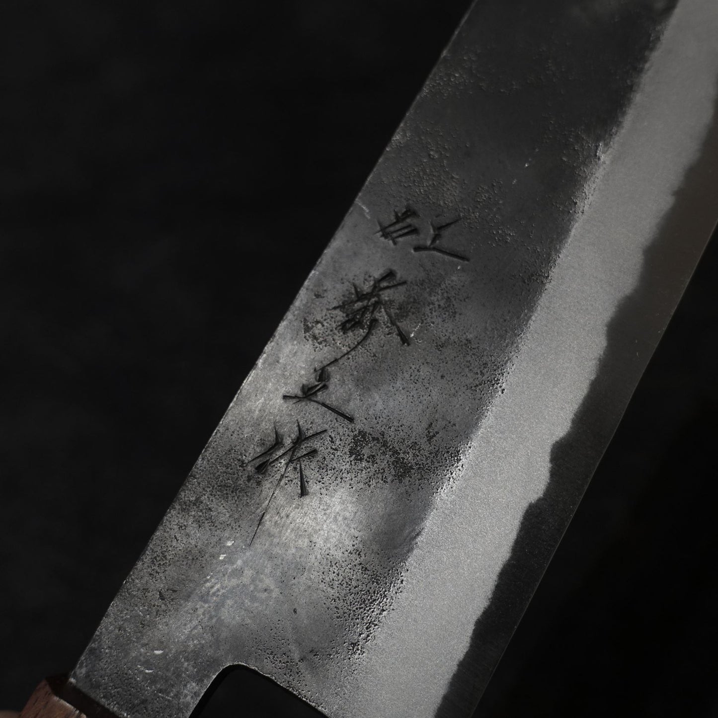 Shigeki Tanaka kurouchi aogami #2 165mm kiritsuke nakiri - Zahocho Japanese Knives