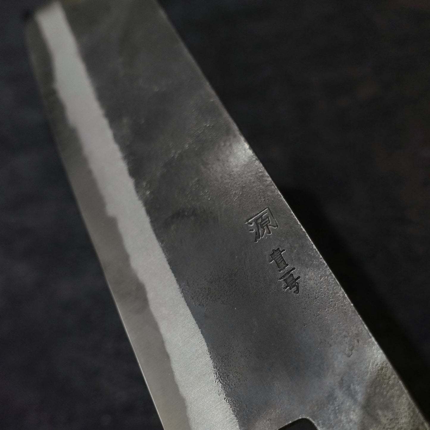 Shigeki Tanaka kurouchi aogami #2 165mm kiritsuke nakiri - Zahocho Japanese Knives
