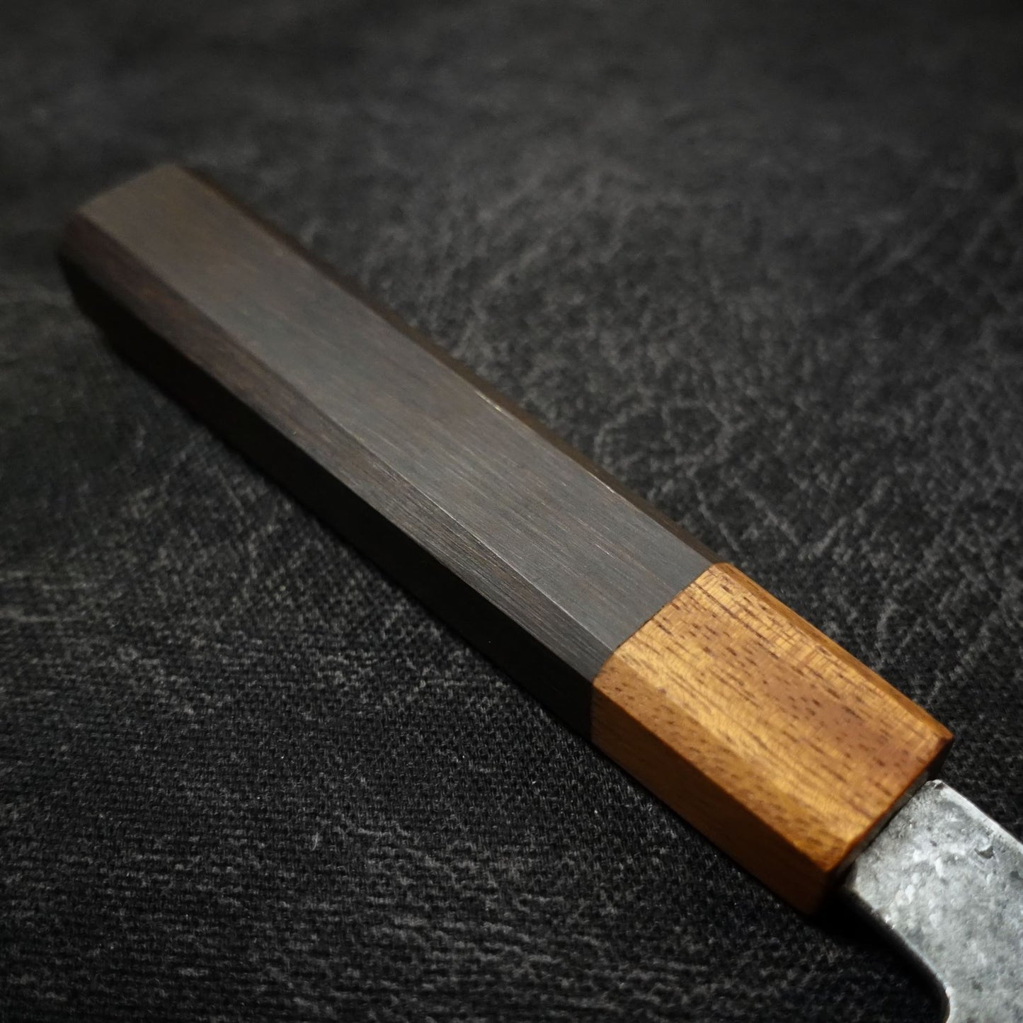 Shigeki Tanaka kurouchi aogami #2 165mm kiritsuke santoku - Zahocho Japanese Knives