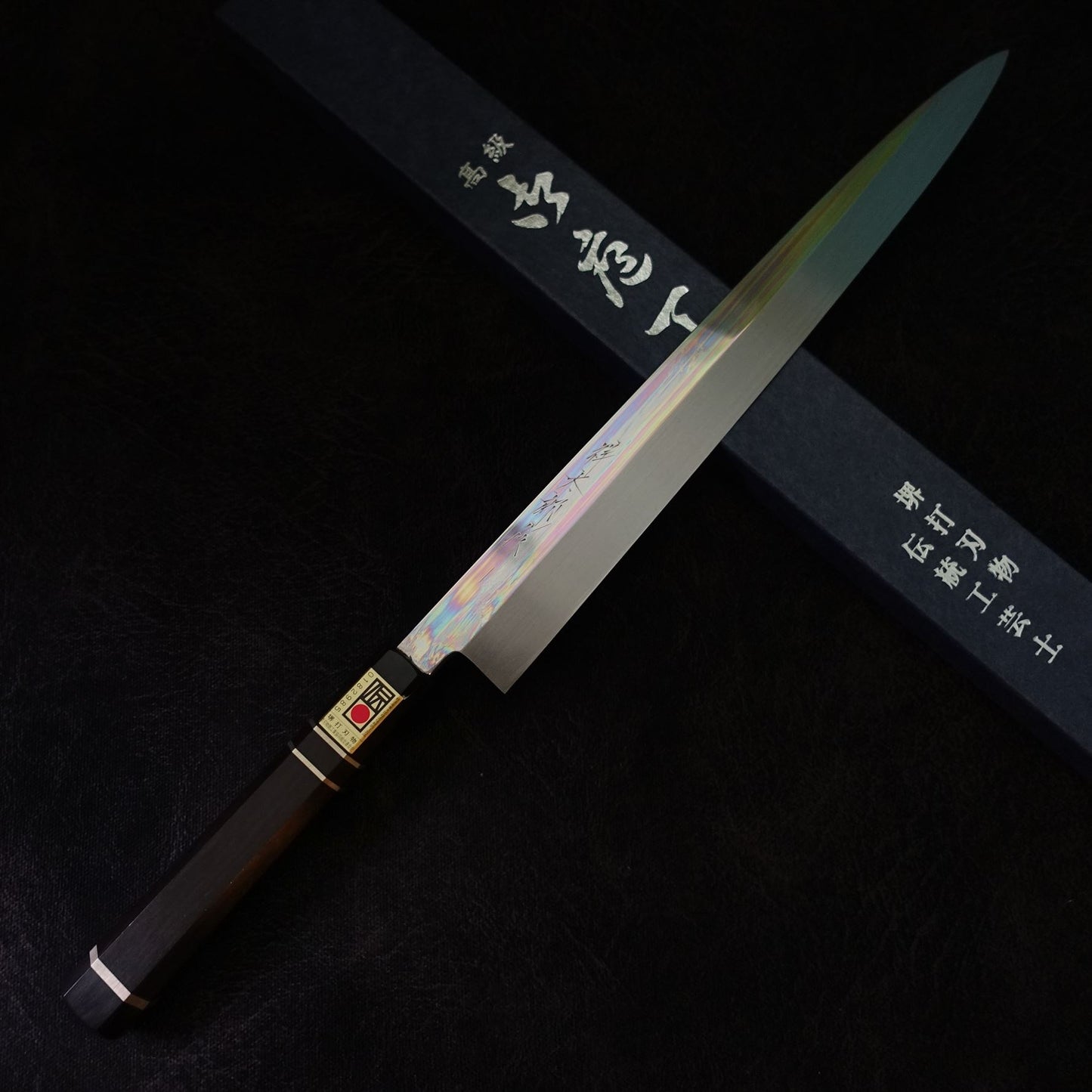 Yoshikazu Ikeda shirogami#3 300mm honyaki yanagiba - Zahocho Japanese Knives