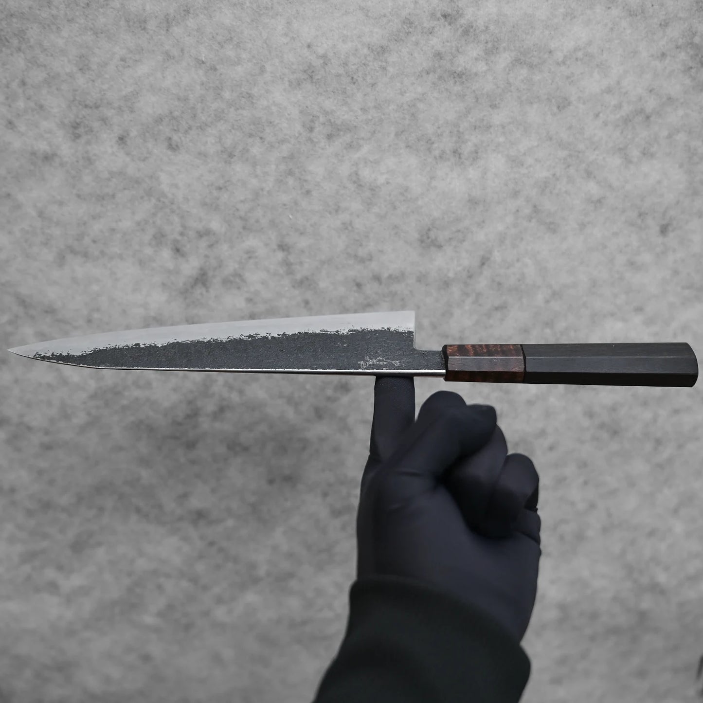 Krichbaum kurouchi wrought iron clad Apex Ultra gyuto 215x55