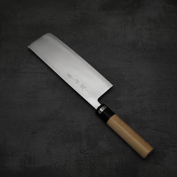 Toyama aogami#2 nakiri 180mm – Zahocho Knives Tokyo
