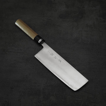 Toyama aogami#2 nakiri 180mm – Zahocho Knives Tokyo