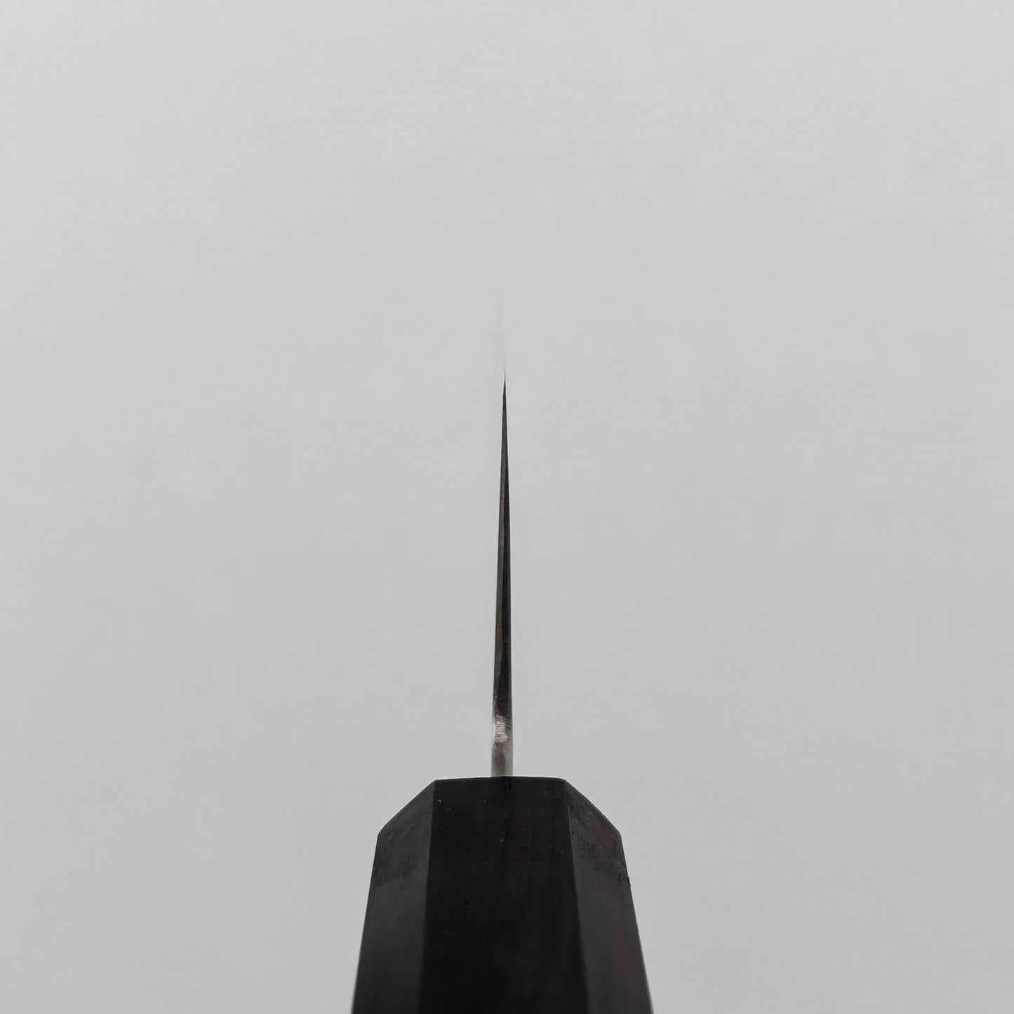 Choil shot of the ginsan bunka knife