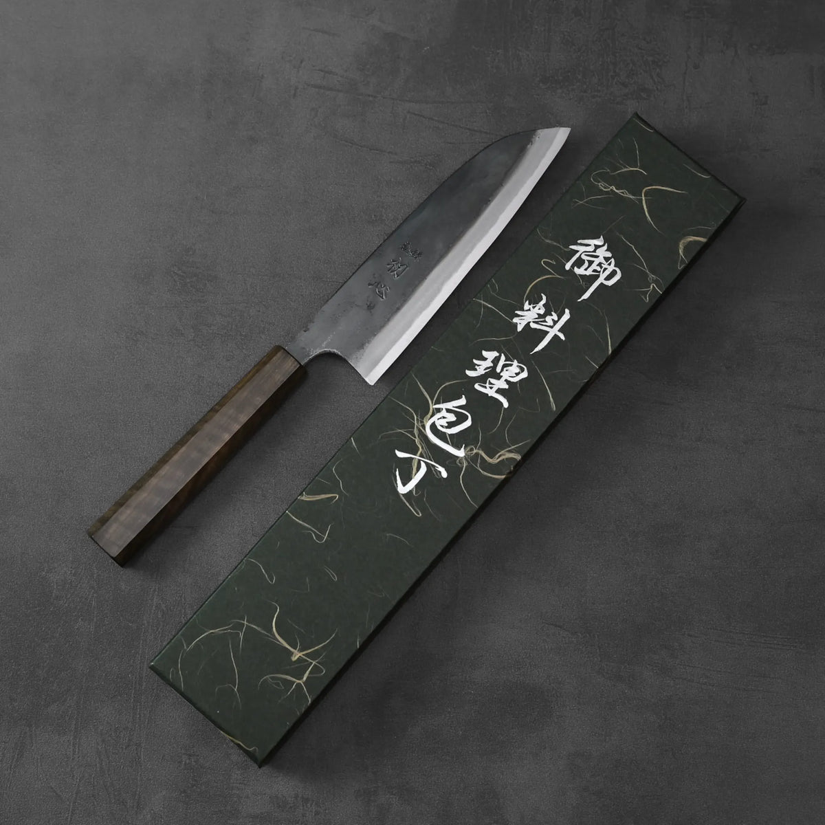 Hatsukokoro Kokugei kurouchi aogami#1 santoku 165mm