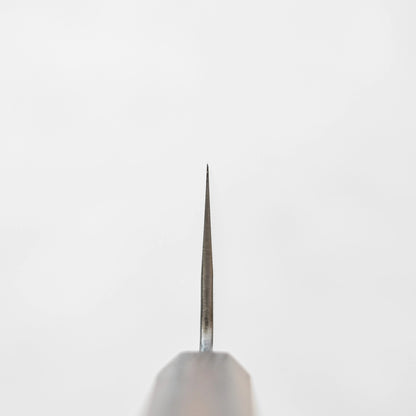 Choil shot of tall gyuto 
