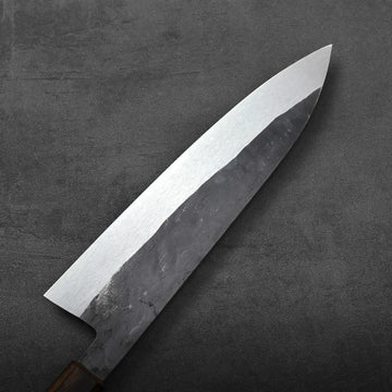 Isamitsu kurouchi shirogami#1 gyuto 210mm | Zahocho Knives Tokyo