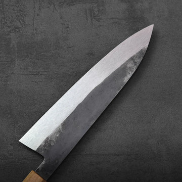 Isamitsu kurouchi shirogami#1 gyuto 210mm | Zahocho Knives Tokyo