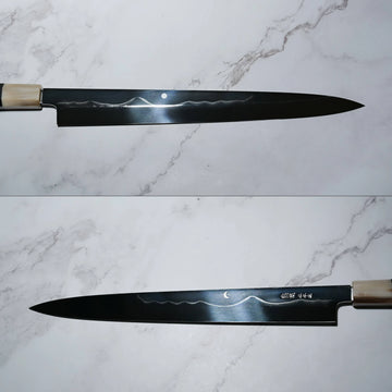 Kenji Togashi shirogami#1 honyaki yanagiba 300mm – Zahocho Knives