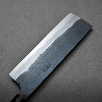 Daisuke Nishida kurouchi shirogami#1 nakiri 170mm – Zahocho Knives
