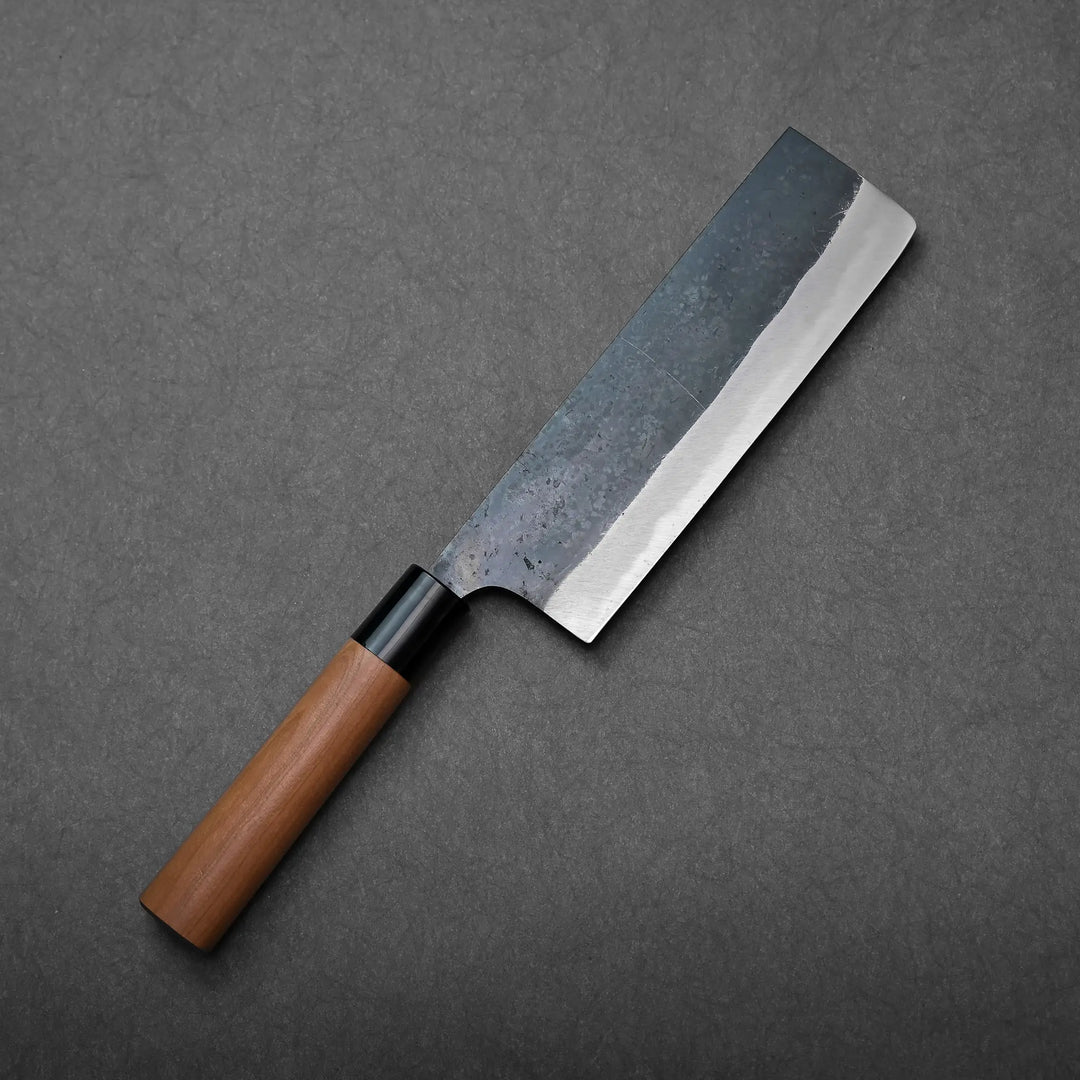 Daisuke Nishida kurouchi shirogami#1 nakiri 170mm – Zahocho Knives