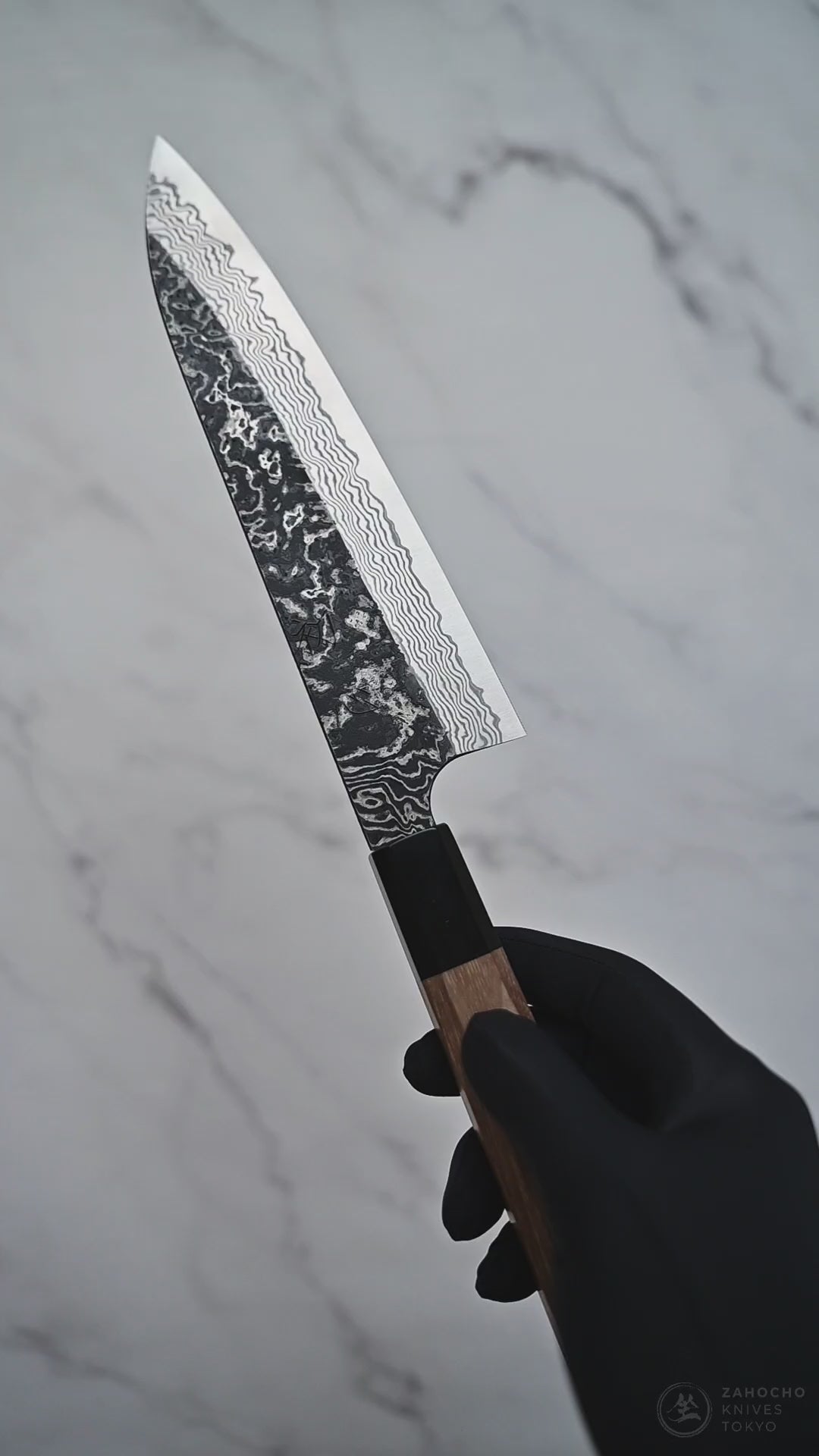★♪●　garikuho Hatsukokoro x Nigara SLD kurouchi damascus gyuto 210mm – Zahocho