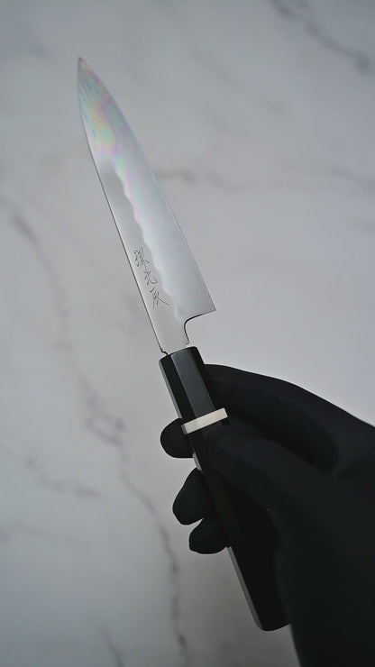 Video showing 150mm Yoshikazu Ikeda shirogami#3 petty knife