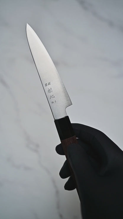 Video of 120mm Hatsukokoro Hayabusa SG2 petty knife