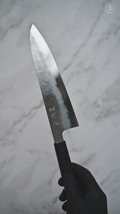 Yoshihide Masuda aogami#1 damascus gyuto 210mm